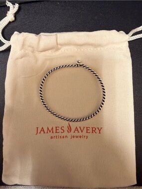 James Avery Sterling Silver Twisted Wire Hook-On Bracelet